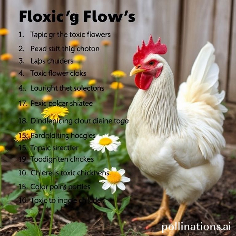 Chickens and toxic flowers.