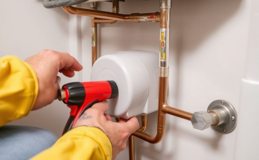 Locate hot water leaks in central heating system