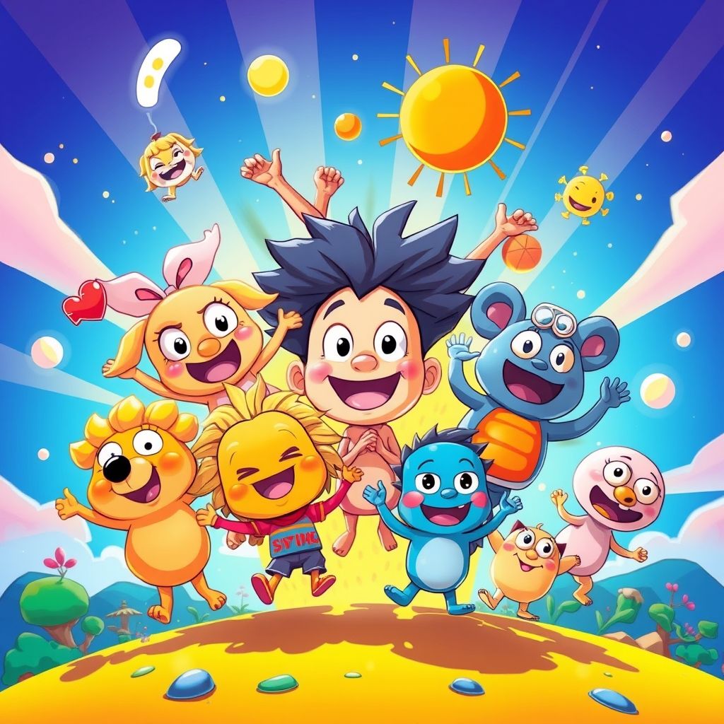 Los dibujos animados: diversión y personajes icónicos a simple vista