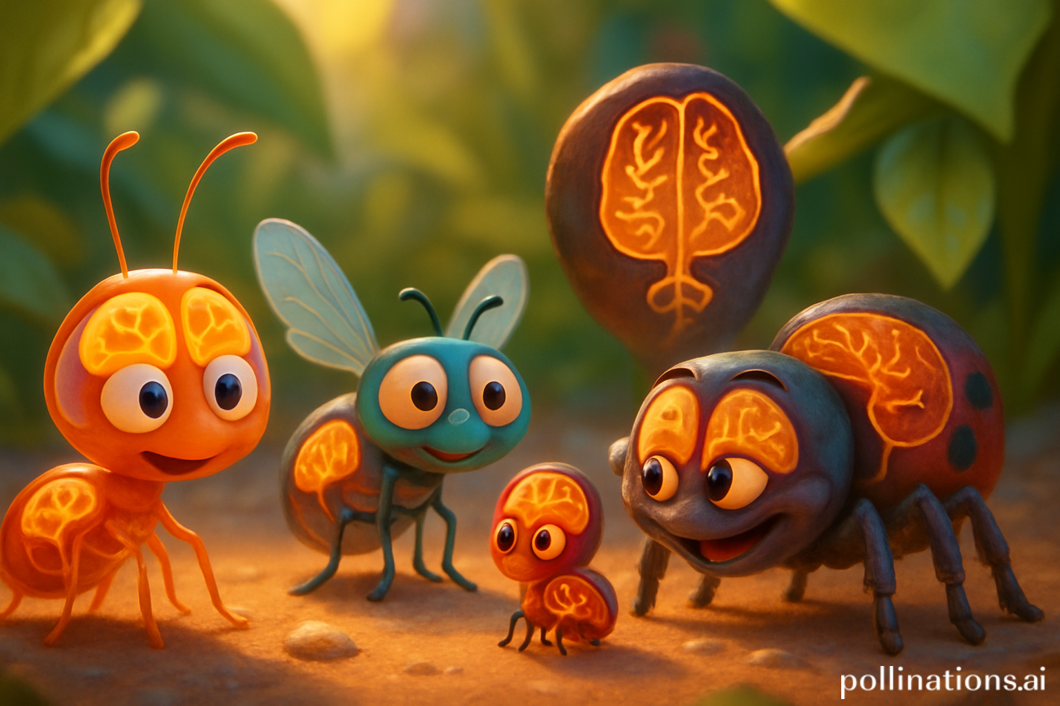 Imagen: Los insectos tienen un sistema nervioso que incluye un cerebro, pero en muchas especies, este cerebro es menos desarrollado que el de otros artrópodos como los arácnidos....