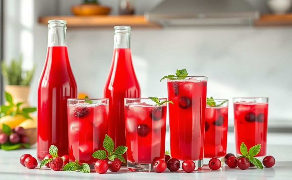 Low calorie cranberry juice options available