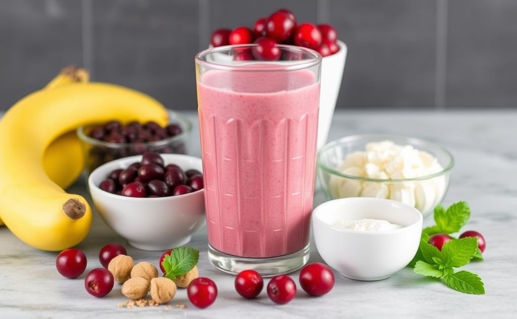 Low calorie cranberry smoothie recipe ingredients