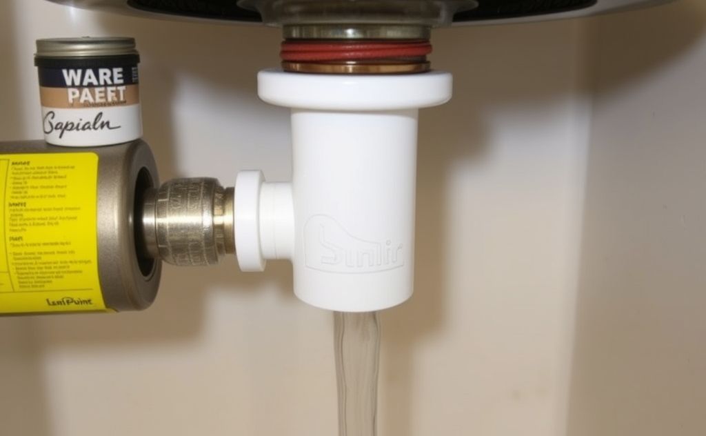 Low point drain empties water heater effectively