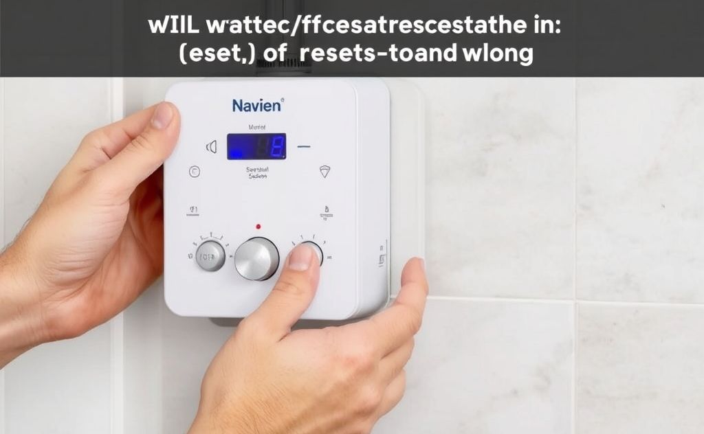 Low water pressure issue with Navien system, repair and reset guide.