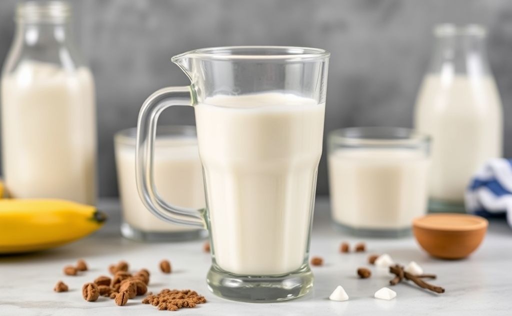 Low-fat milk for a creamy milkshake blend