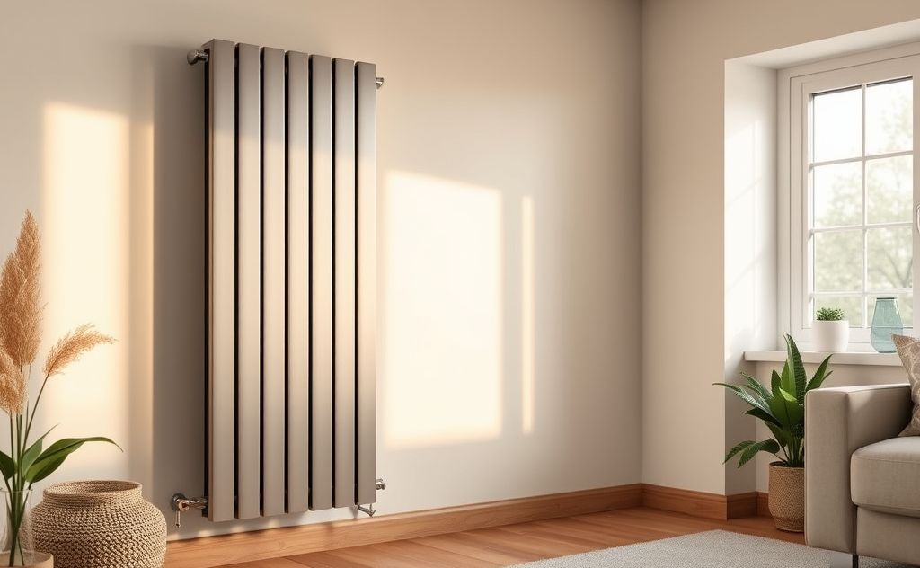 Low-water technology in central heating radiators