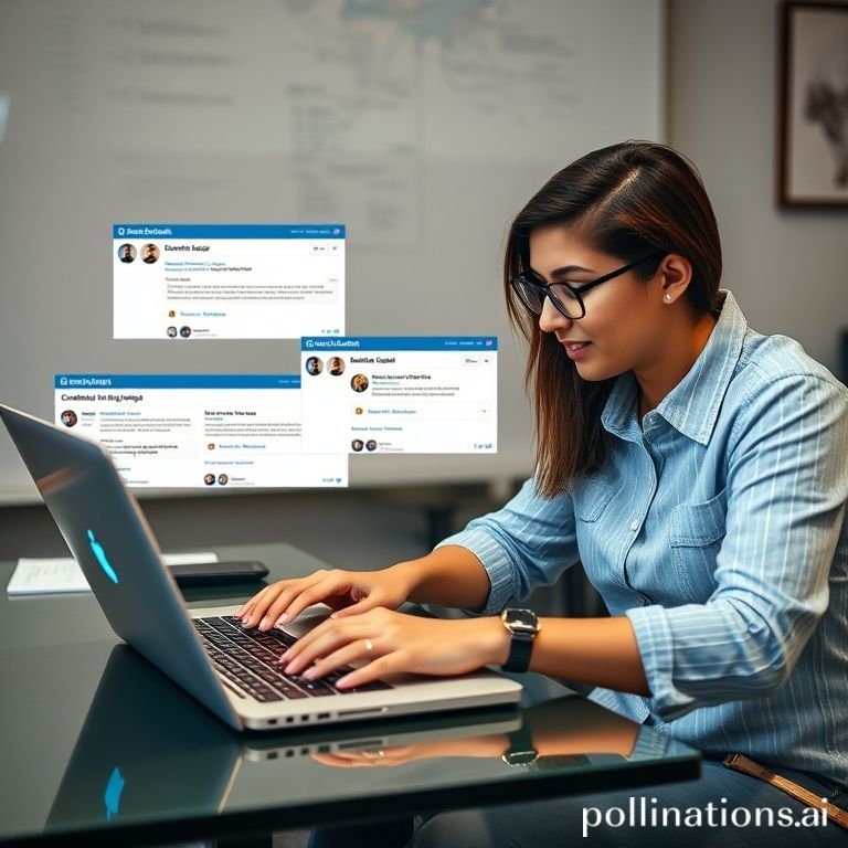 Profissional criando diferentes tipos de anúncios no LinkedIn Ads para campanhas de marketing.