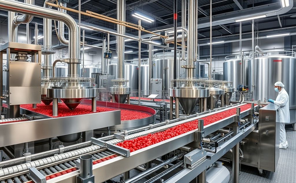 Machines for cranberry juice extraction