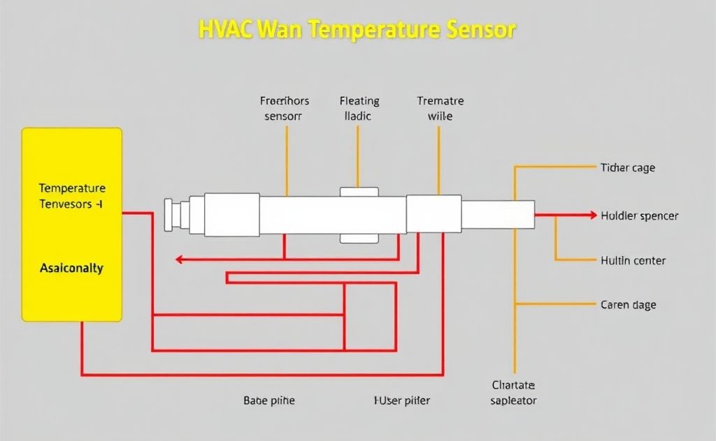 Main types HVAC temperature sensors diagram