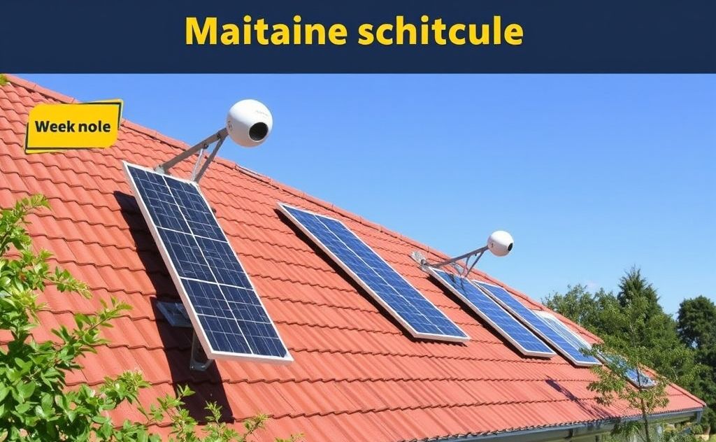 Maintenance schedule solar powered heaters