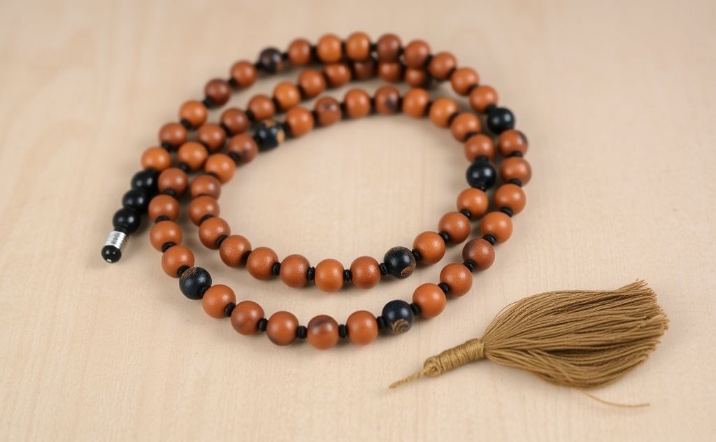 Mala beads for focused meditation practice