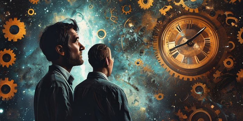 Man%20looking%20confused%20at%20a%20spinning%20clock%20with%20gears%20and%20space%20background