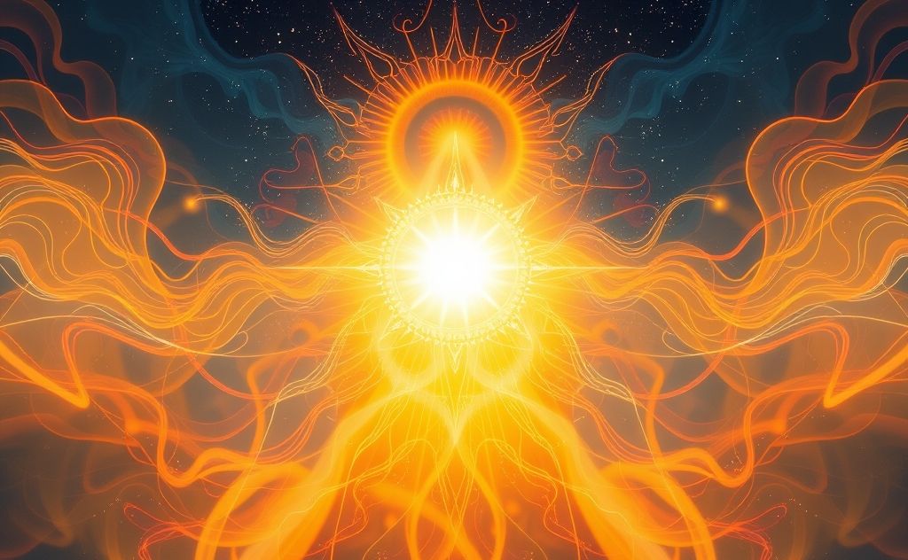 Manifestation energy flows through the solar plexus