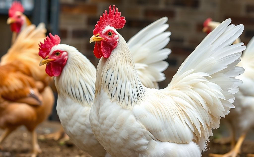 Mark chickens with colorful wing bands for ID