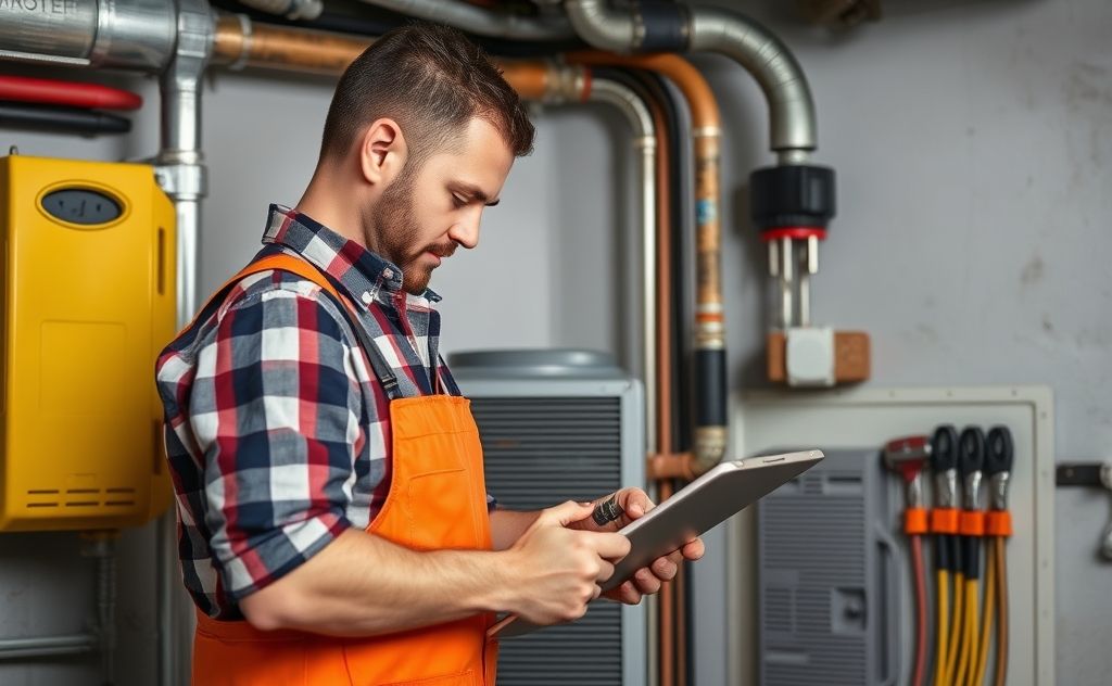Master HVAC specialist with tools and expertise
