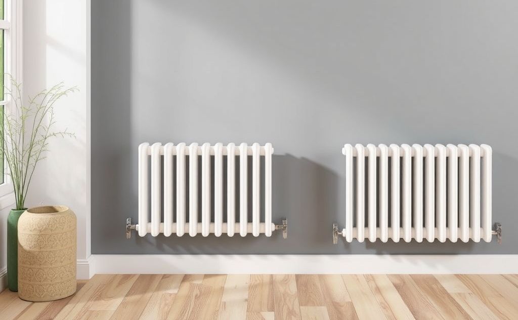 Material efficiency in central heating radiators