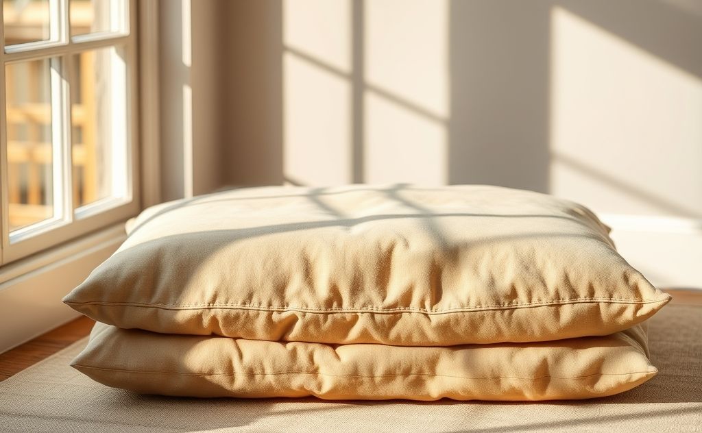 Materials for a comfortable meditation cushion