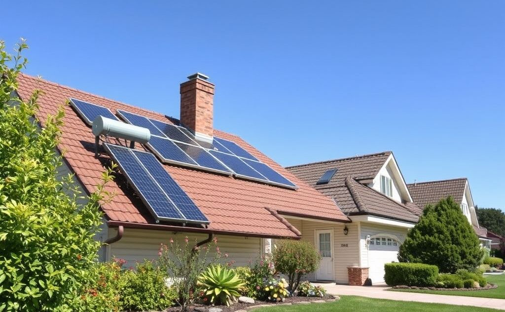 Maximize solar heater impact on property value