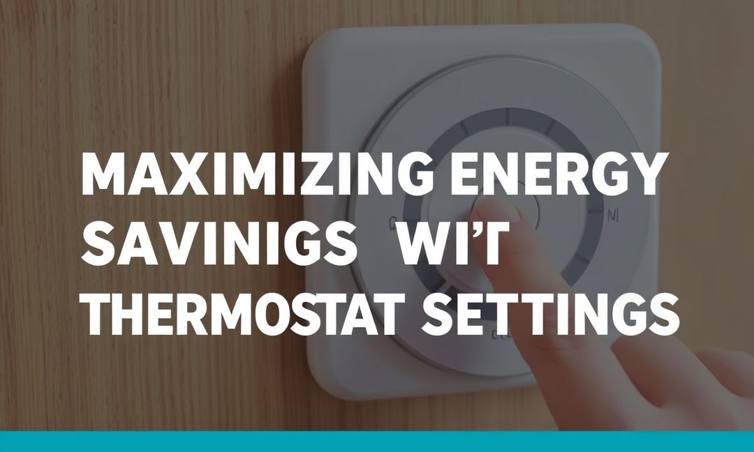 Maximizing Energy Savings with Thermostat Settings