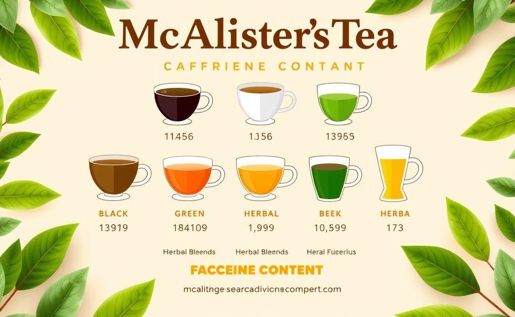 McAlister's Tea caffeine content details