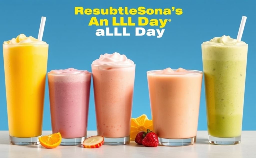 McDonald's refreshing smoothie flavors available all day