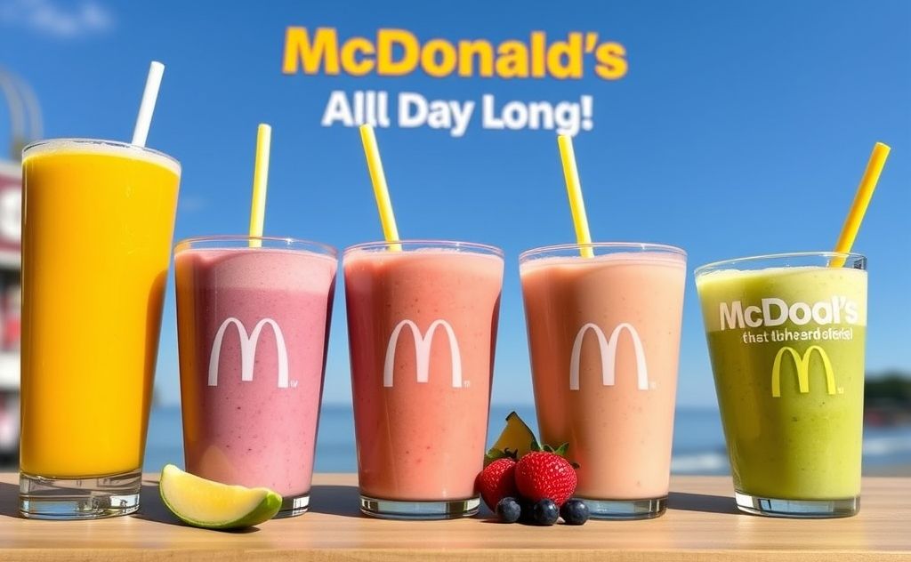Mcdonald's smoothies available all day long