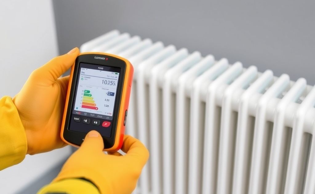 Measuring energy efficiency of hydronic radiators
