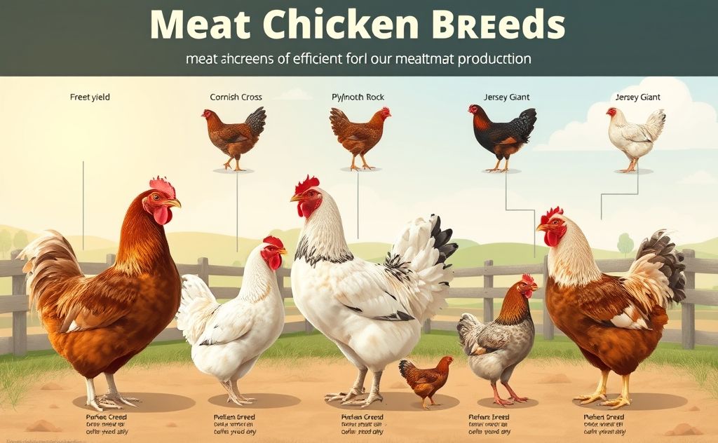 Meat chicken breeds for optimal production
