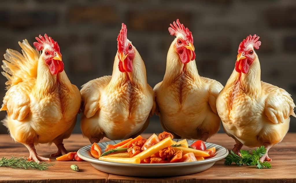 Meat chickens for a family of four dinner