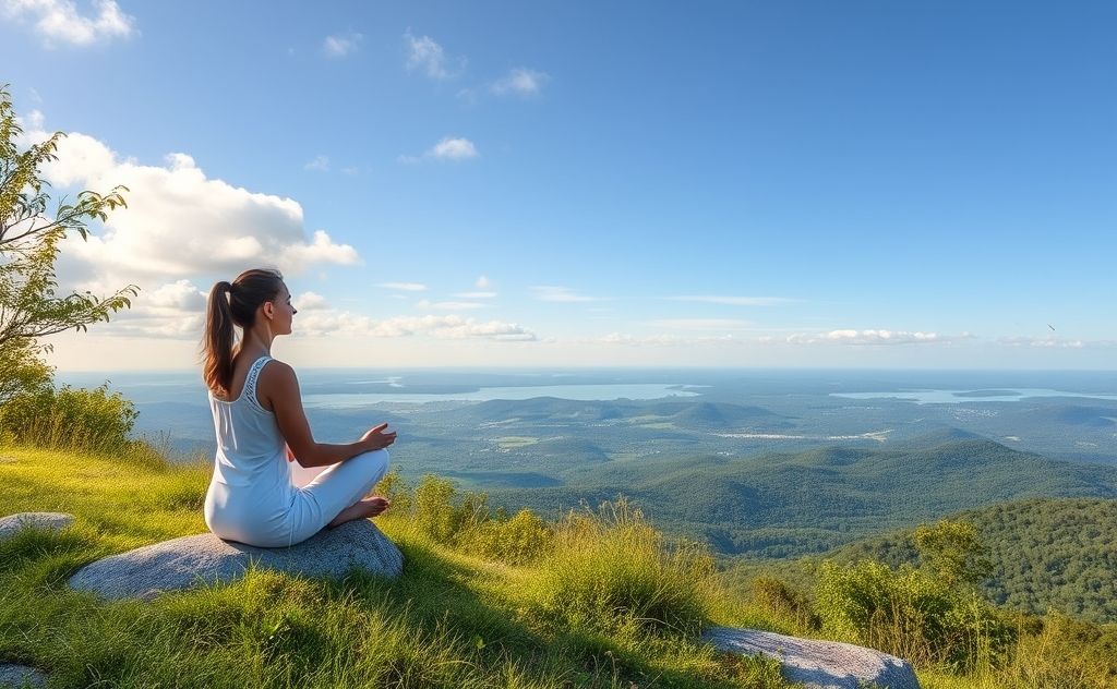 Meditate peacefully with nature and scripture