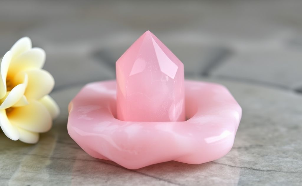 Meditate with rose quartz for peace and love