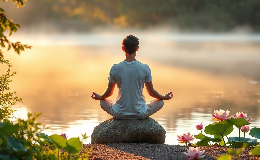 Meditation brings calmness and inner peace