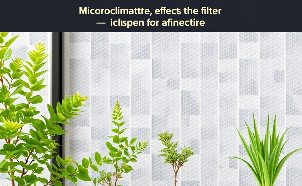 Microclimate effects on HVAC filter lifespan