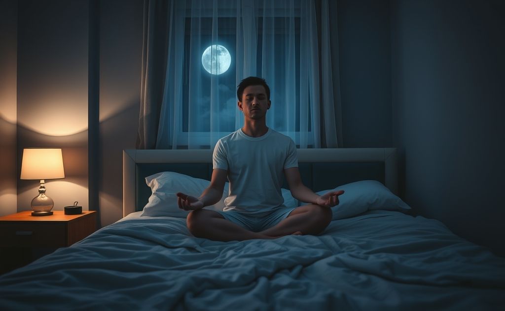 Midnight meditation disrupts sleep quality