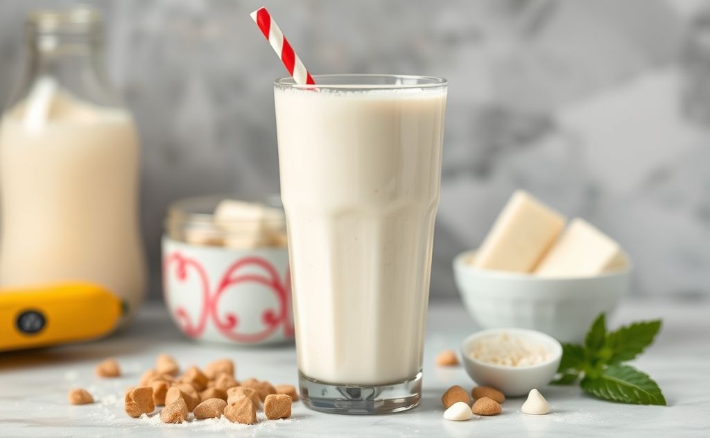 Milk shake with high saturated fat content