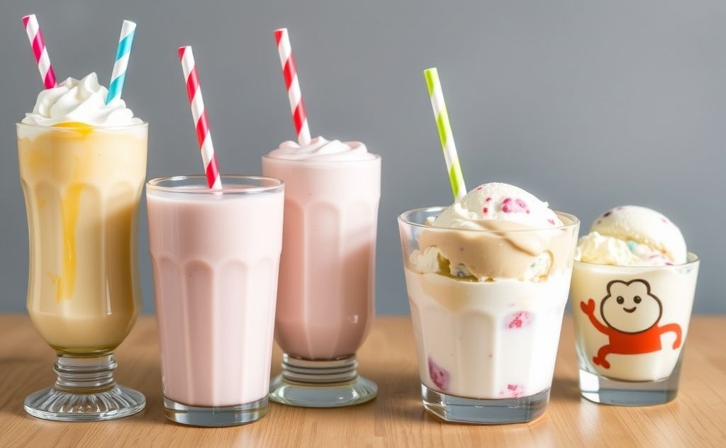 Milk shakes and ice cream: a creamy comparison