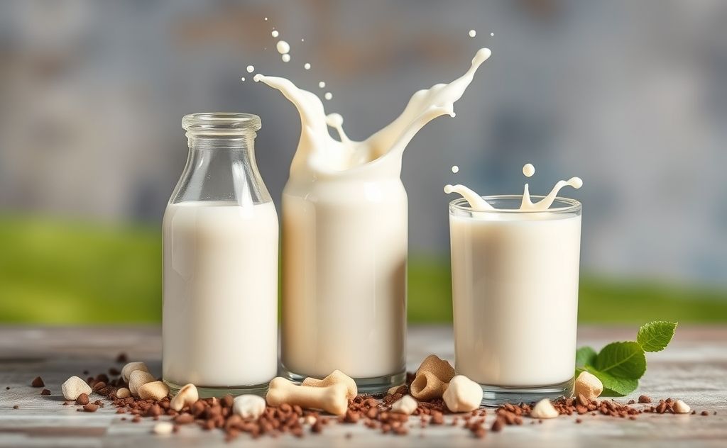 Milk strengthens bones and supports growth