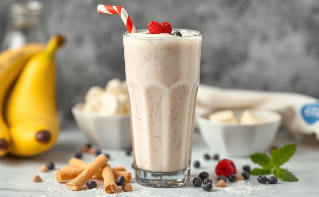 Milkshake as a delicious blend of food and drink