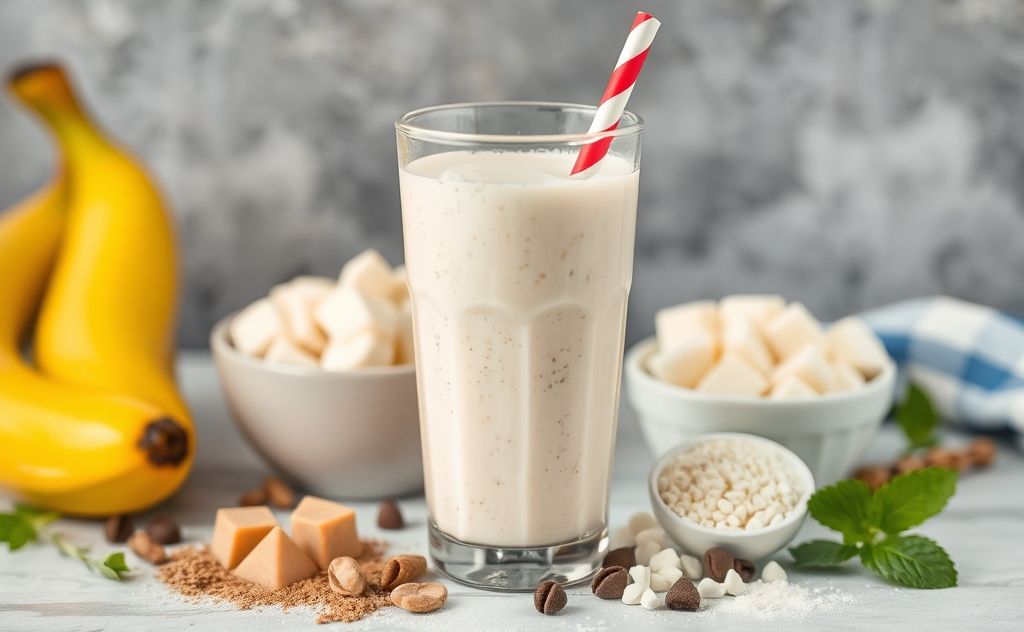 Milkshake as a mixture of ingredients