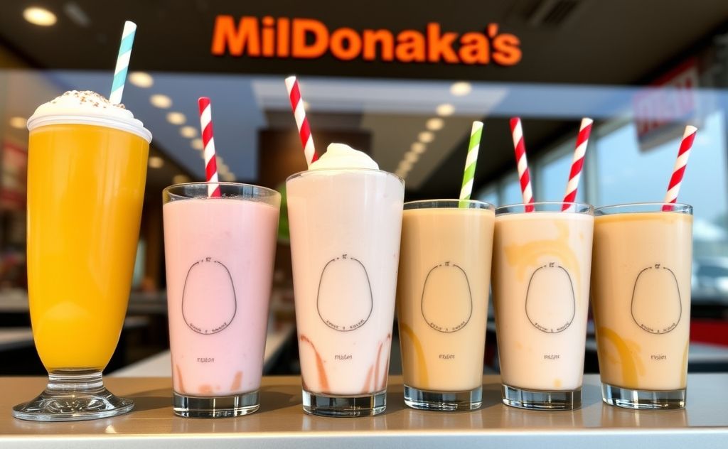 Milkshake availability at McDonald's morning menu
