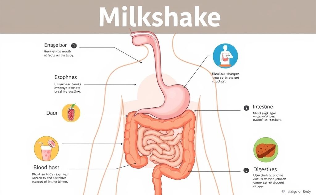 Milkshake digestion process and effects on body