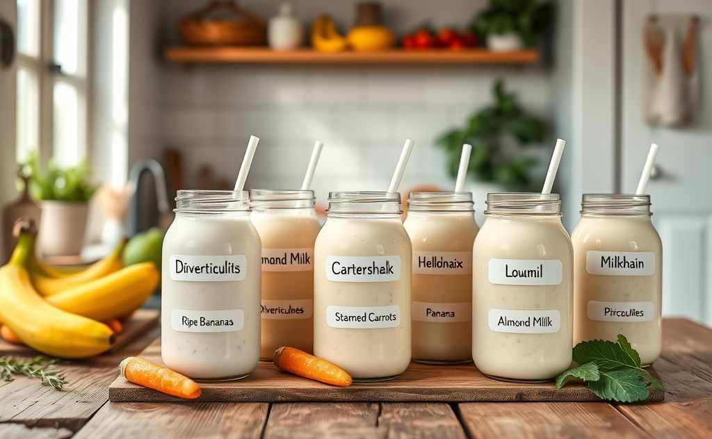 Milkshake options for diverticulitis friendly diet