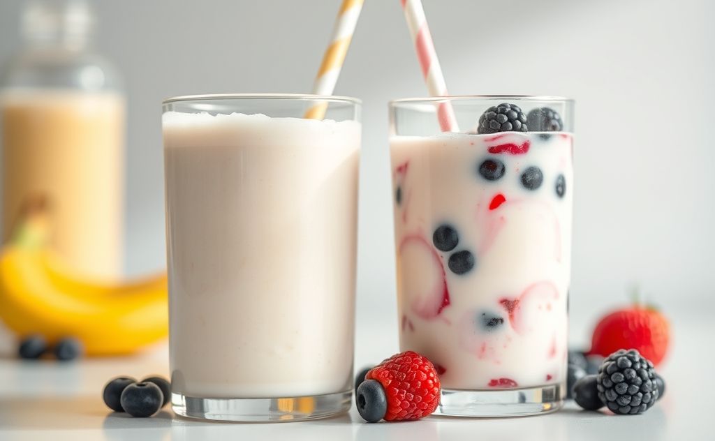 Milkshake texture study homogeneous heterogeneous mixture