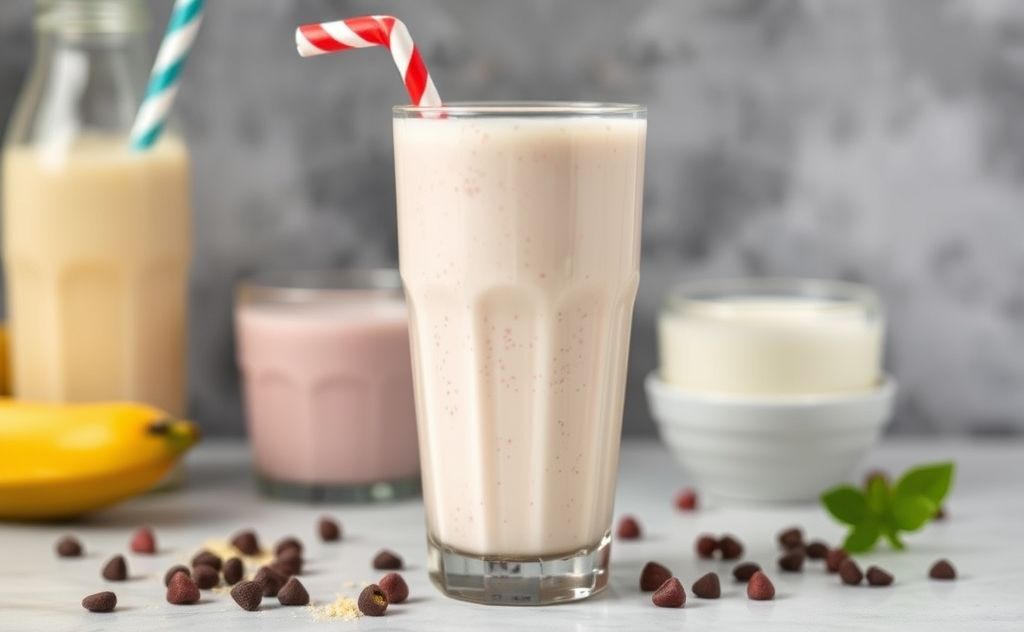 Milkshake thickness depends on milk type used