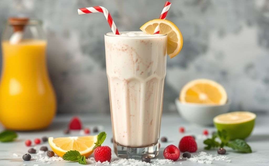 Milkshake with a refreshing twist of energy