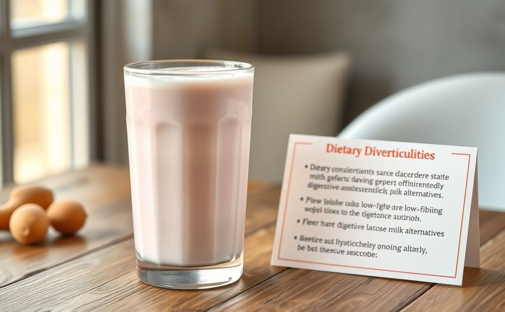 Milkshake with diverticulitis dietary concerns