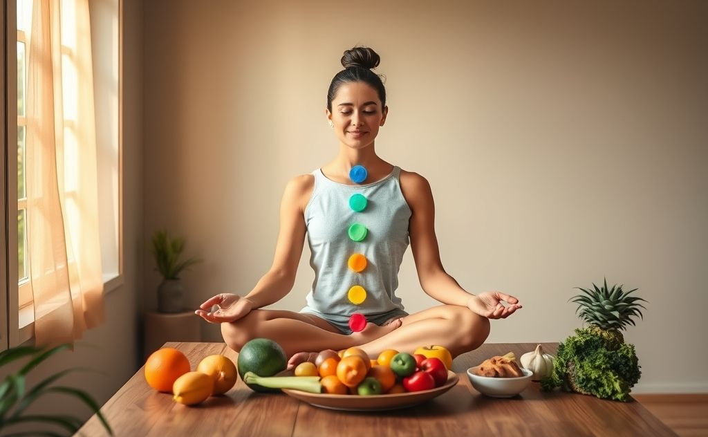 Mindful eating enhances chakra balance