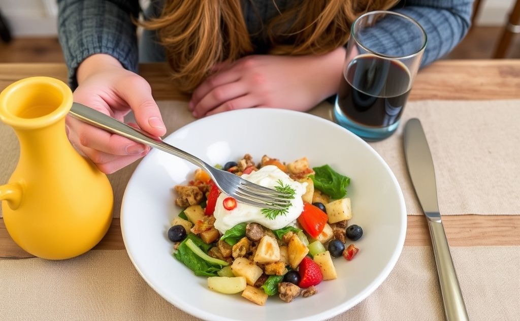 Mindful eating with intention and gratitude
