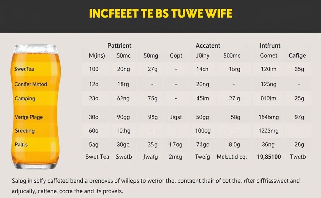 Mio Sweet Tea caffeine content overview