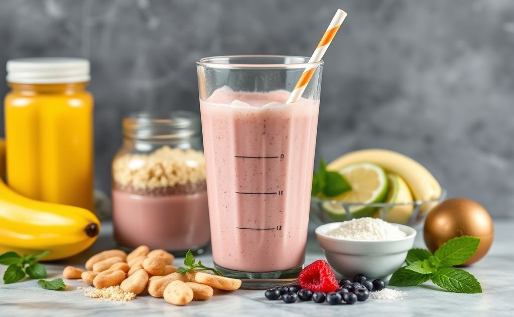 Mix creatine with smoothie ingredients well